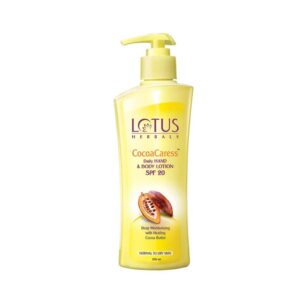 Lotus Herbals Cocoa Caress Daily Hand & Body Lotion SPF 20 - (250ml) - Lotus Herbals