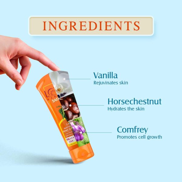 Lotus Herbals Safe Sun UV Screen Matte Gel Pa+++ SPF 50 Sunscreen - (30g) - Lotus Herbals