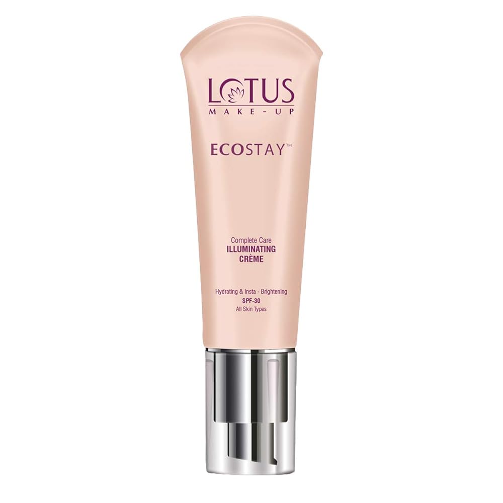LOTUS MAKE-UP Natural Makeup Ecostay Cc Complete Care Illuminating Oil Crème Spf 30, Bare Light, 25 G