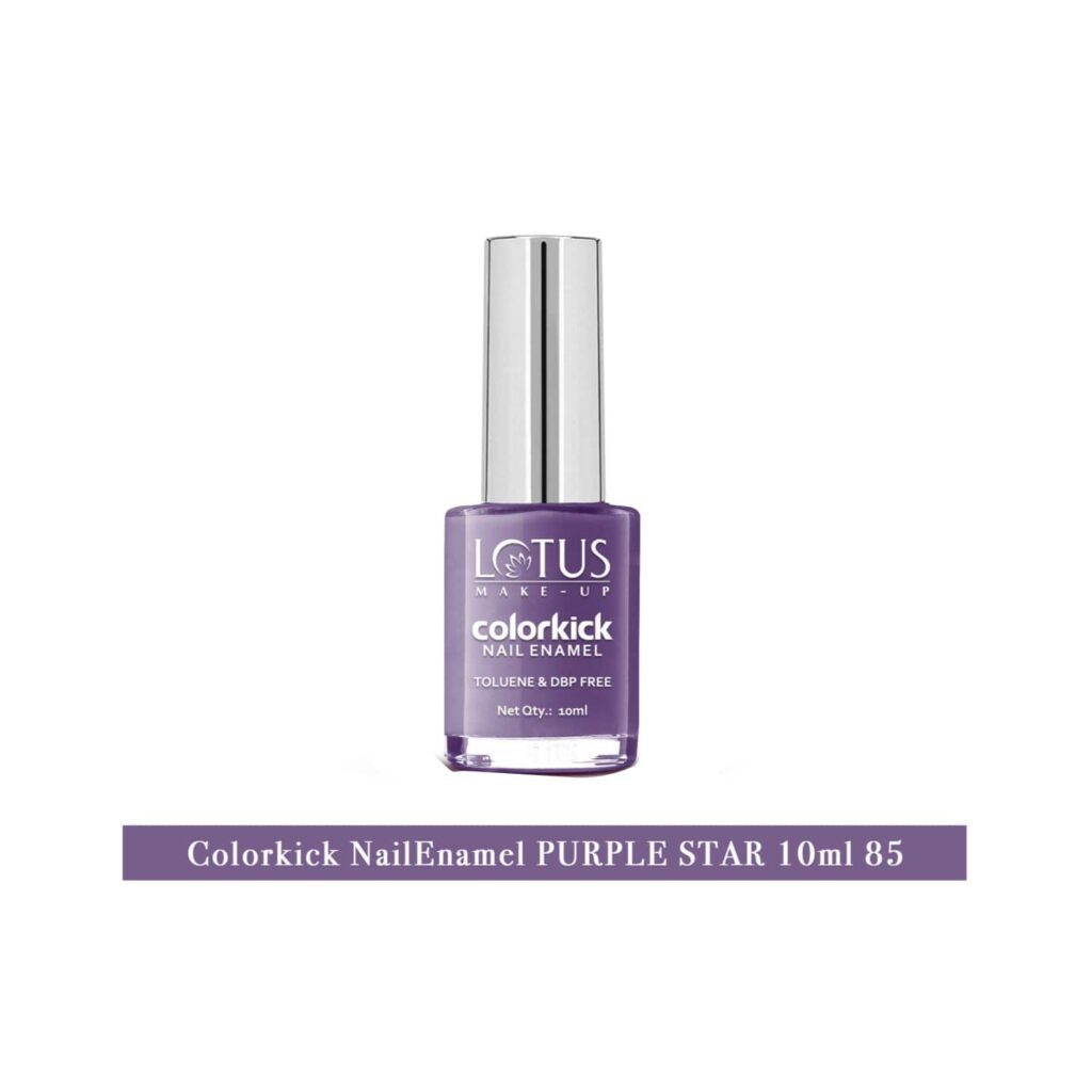 Lotus Makeup Colorkick Nail Enamel - 85 Purple Star (10ml) - Lotus Makeup