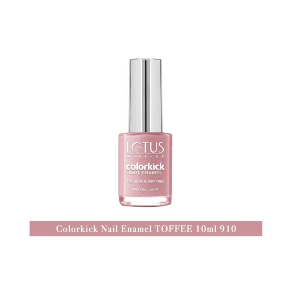 Lotus Makeup Colorkick Nail Enamel - 910 Toffee (10ml) - Lotus Makeup