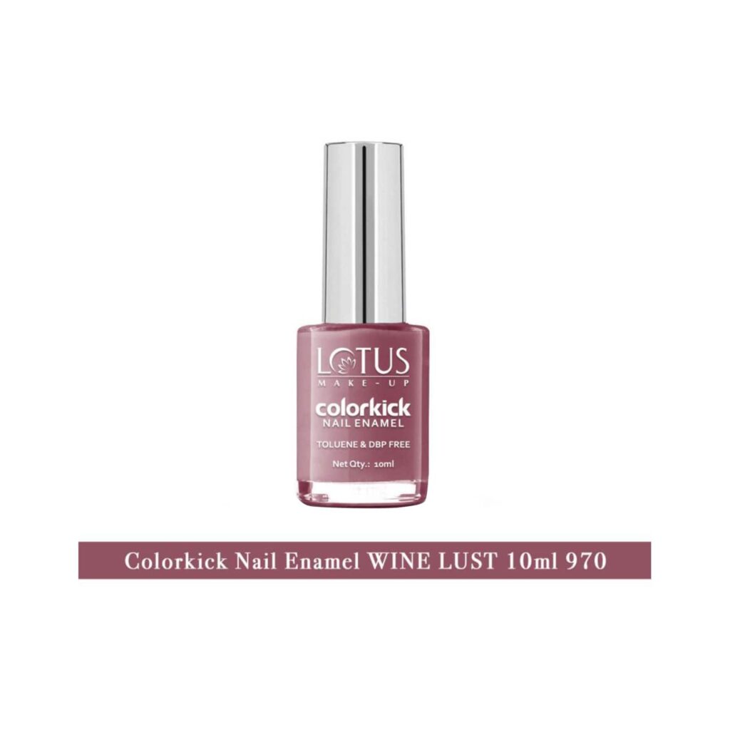 Lotus Makeup Colorkick Nail Enamel - 970 Wine Lust (10ml) - Lotus Makeup