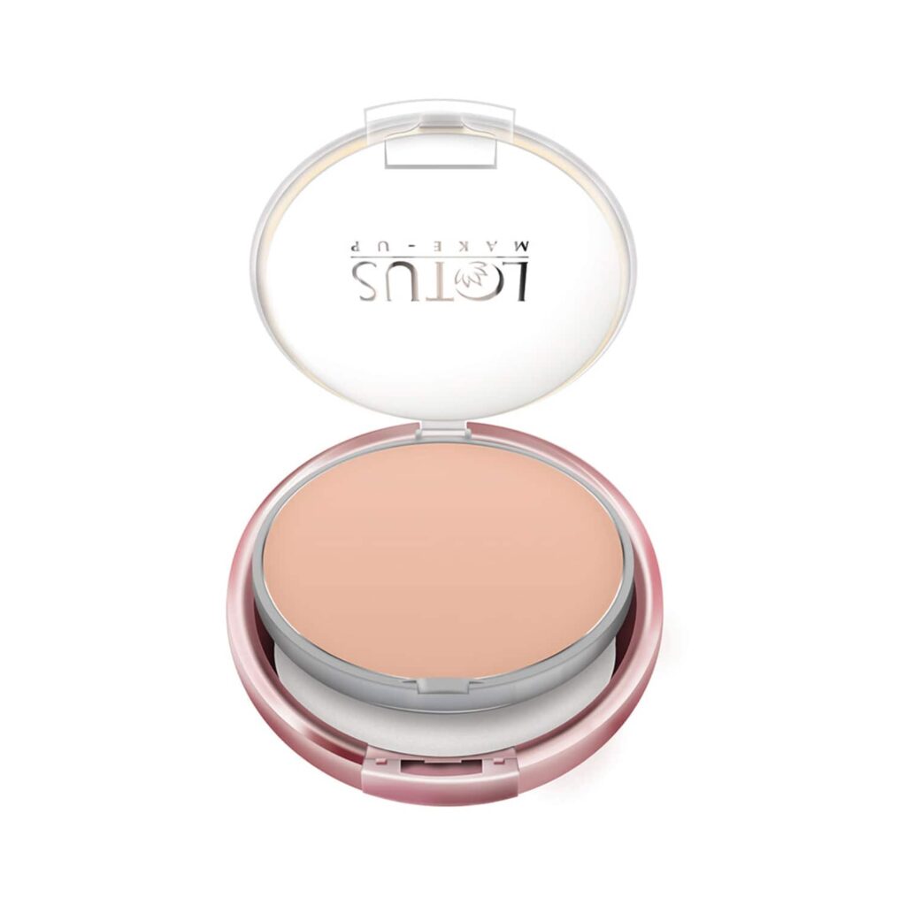 Lotus Makeup Ecostay Ib 5-In-1 Creme Compact SPF 20 - CC01 Rich Shell (10g) - Lotus Makeup