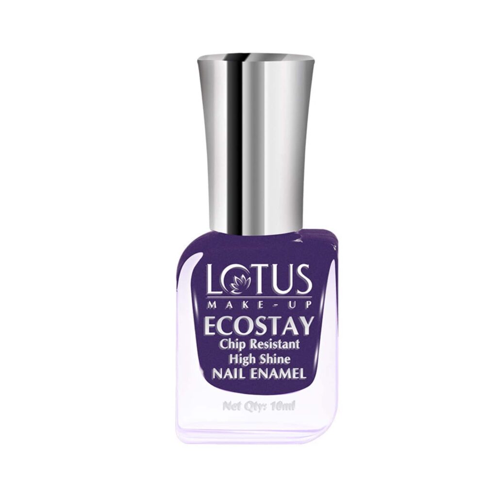Lotus Makeup Ecostay Nail Enamel - E50 Purple Dazzle (10ml) - Lotus Makeup
