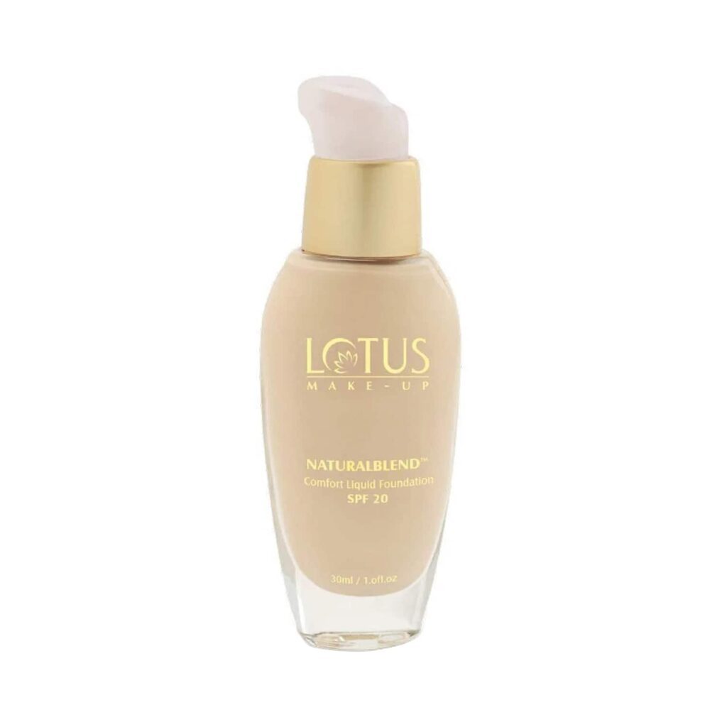 Lotus Makeup Natural Blend Comfort Liquid Foundation SPF 20 For Oily Skin - 330 Soft Cameo (30ml) - Lotus Makeup