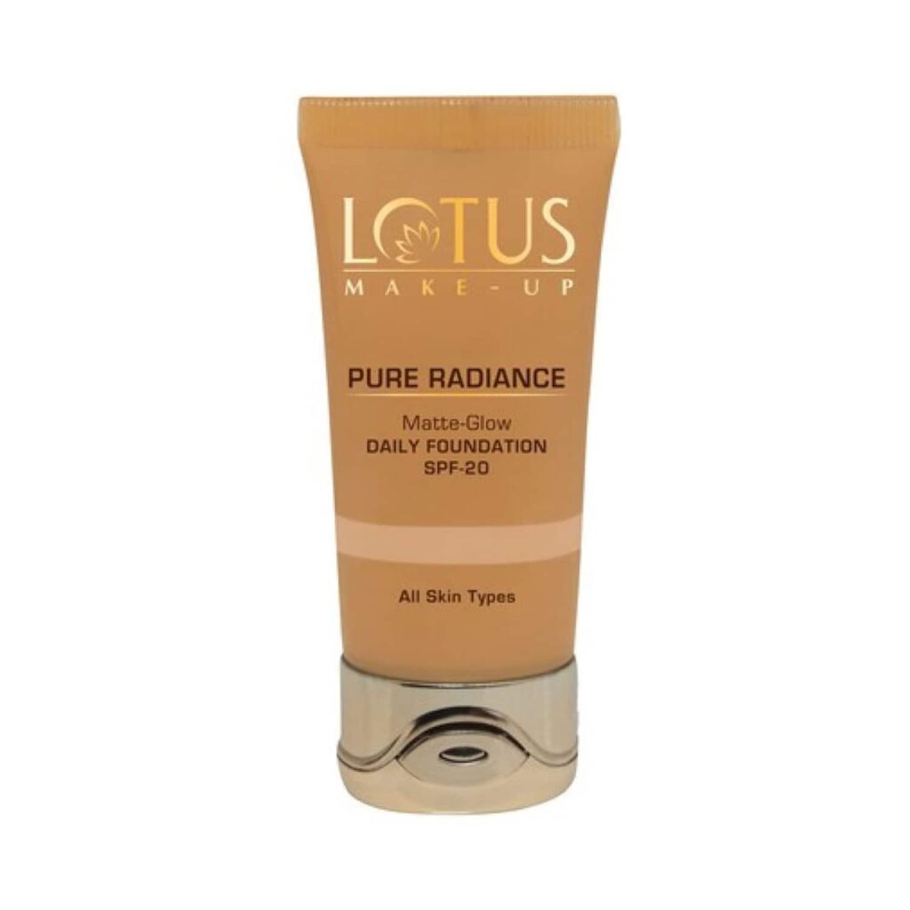 Lotus Makeup Pure Radiance Matte-Glow Daily Foundation SPF 20 - 370 Caramel (30ml) - Lotus Makeup