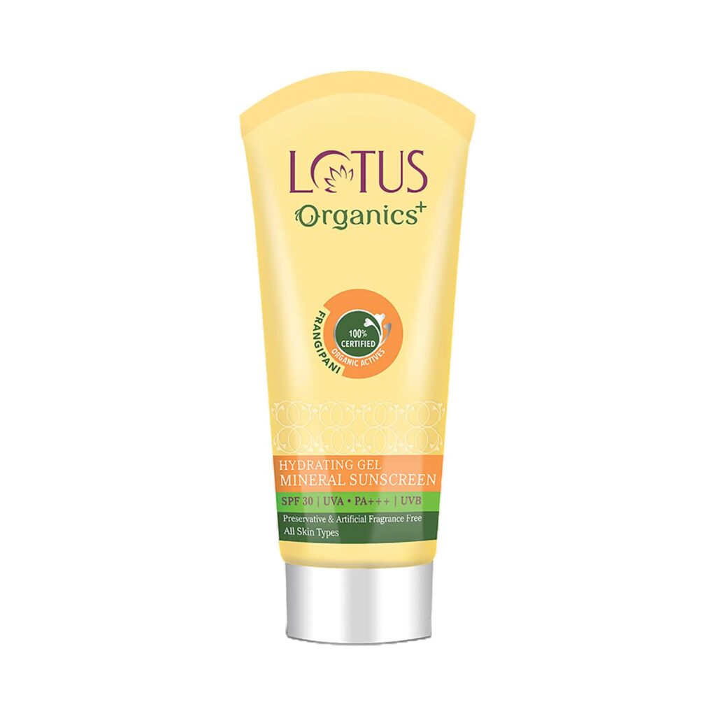 Lotus Organics+ Hydrating Gel Mineral Sunscreen SPF 30 Pa+++ (100g) - Lotus Organics+