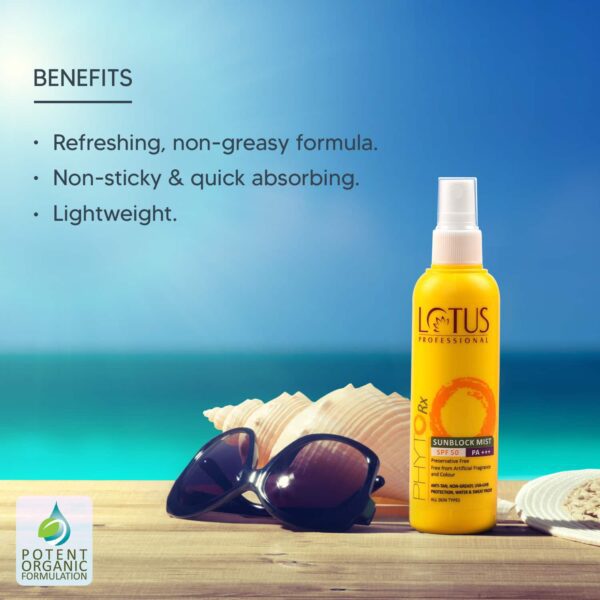 Lotus Professional Phytorx Sunblock Mist SPF 50 PA+++ (100ml) - Lotus Professional