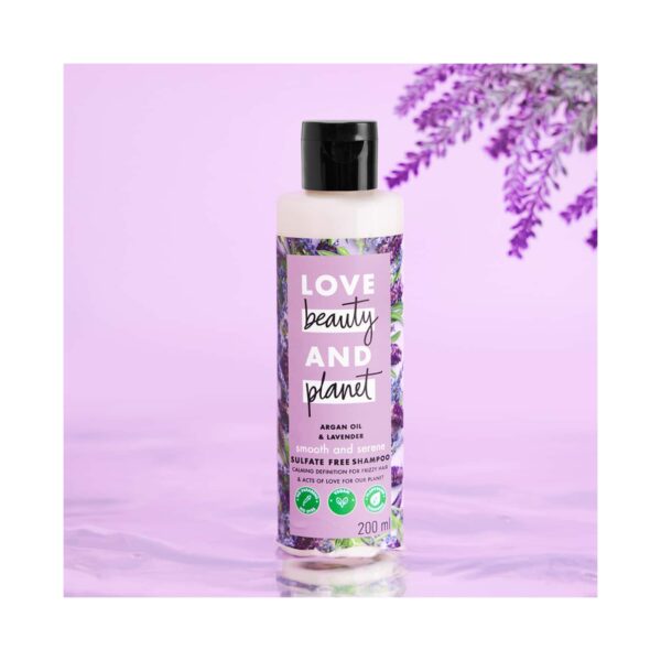 LOVE beauty AND planet Argan Oil And Lavender Anti Frizz Shampoo, Conditioner & Hair Serum Combo - LOVE beauty AND planet