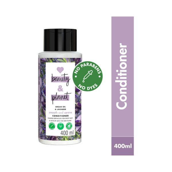 LOVE beauty AND planet Argan Oil and Lavender Sulphate Free Conditioner for Dry & Frizzy hair (400 ml) - LOVE beauty AND planet