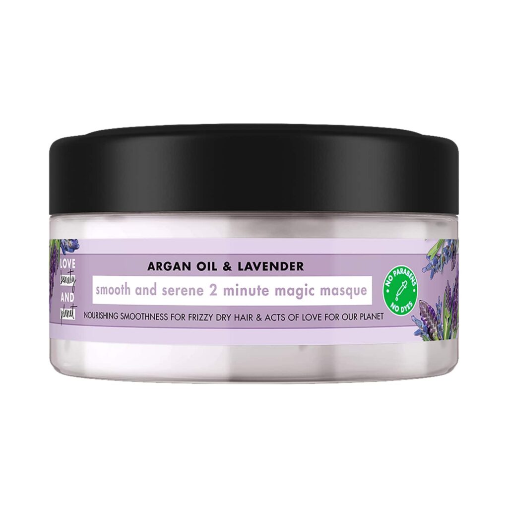 LOVE beauty AND planet Argan Oil & Lavender Magic Hair Mask for Frizz Control (200 ml) - LOVE beauty AND planet