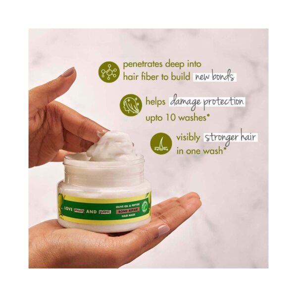 LOVE beauty AND planet Bond Repair Hair Mask with Olive Oil & Peptide for Damaged Hair (200 ml) - LOVE beauty AND planet