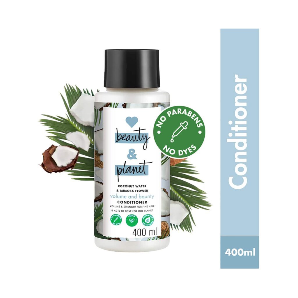 LOVE beauty AND planet Coconut Water & Mimosa Flower Conditioner for Volume & bounce (400 ml) - LOVE beauty AND planet