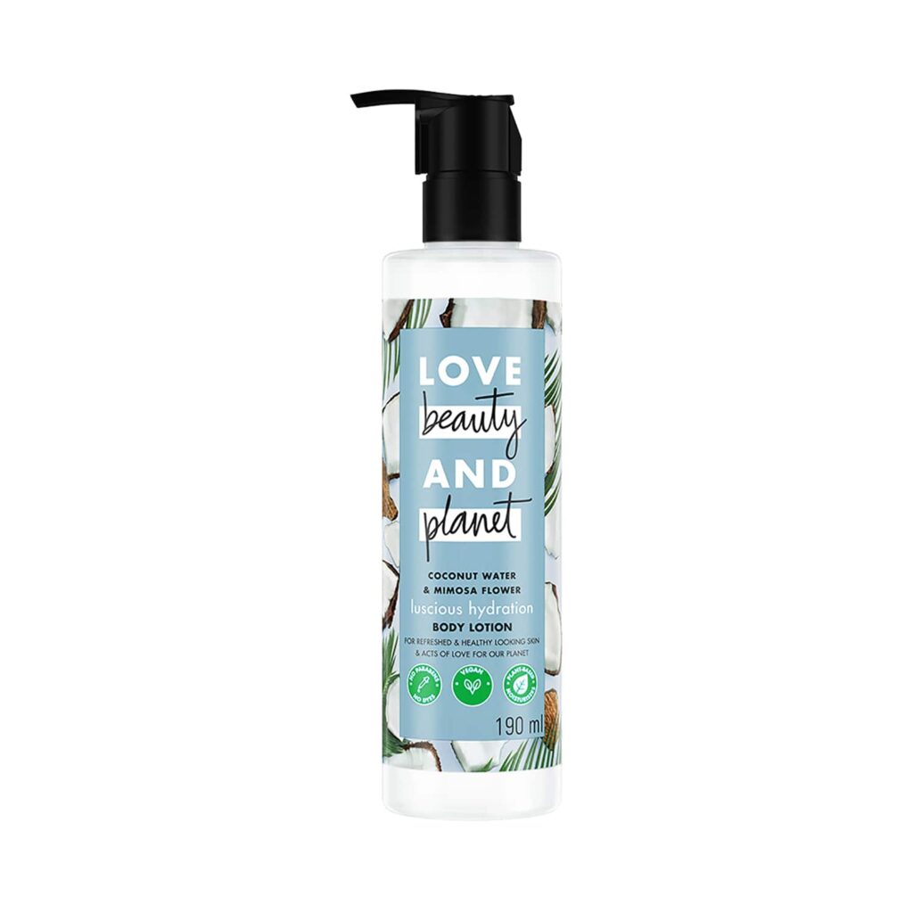 LOVE beauty AND planet Coconut Water & Mimosa Flower Hydrating Body Lotion (190 ml) - LOVE beauty AND planet
