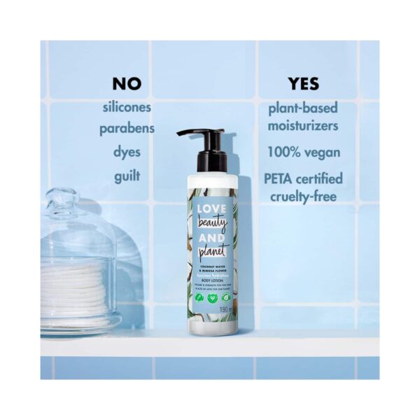 LOVE beauty AND planet Coconut Water & Mimosa Flower Hydrating Body Lotion (190 ml) - LOVE beauty AND planet