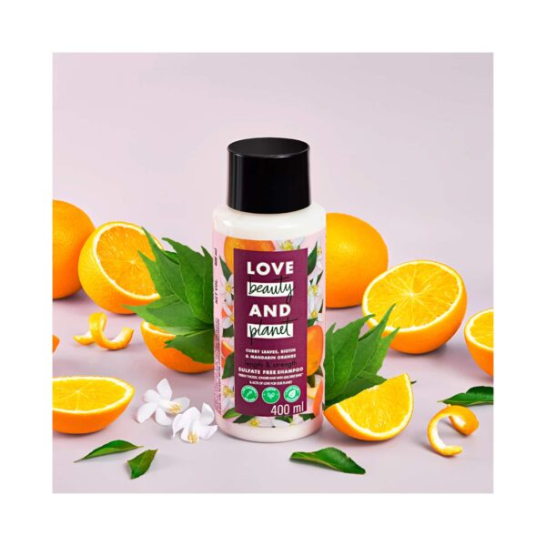 LOVE beauty AND planet Curry Leaves & Biotin Sulpate Free Shampoo for Length and Strength (400 ml) - LOVE beauty AND planet