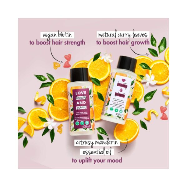 LOVE beauty AND planet Curry Leaves & Biotin Sulphate Free Conditioner for Length & Strength (400 ml) - LOVE beauty AND planet