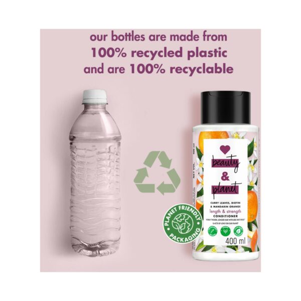 LOVE beauty AND planet Curry Leaves & Biotin Sulphate Free Conditioner for Length & Strength (400 ml) - LOVE beauty AND planet