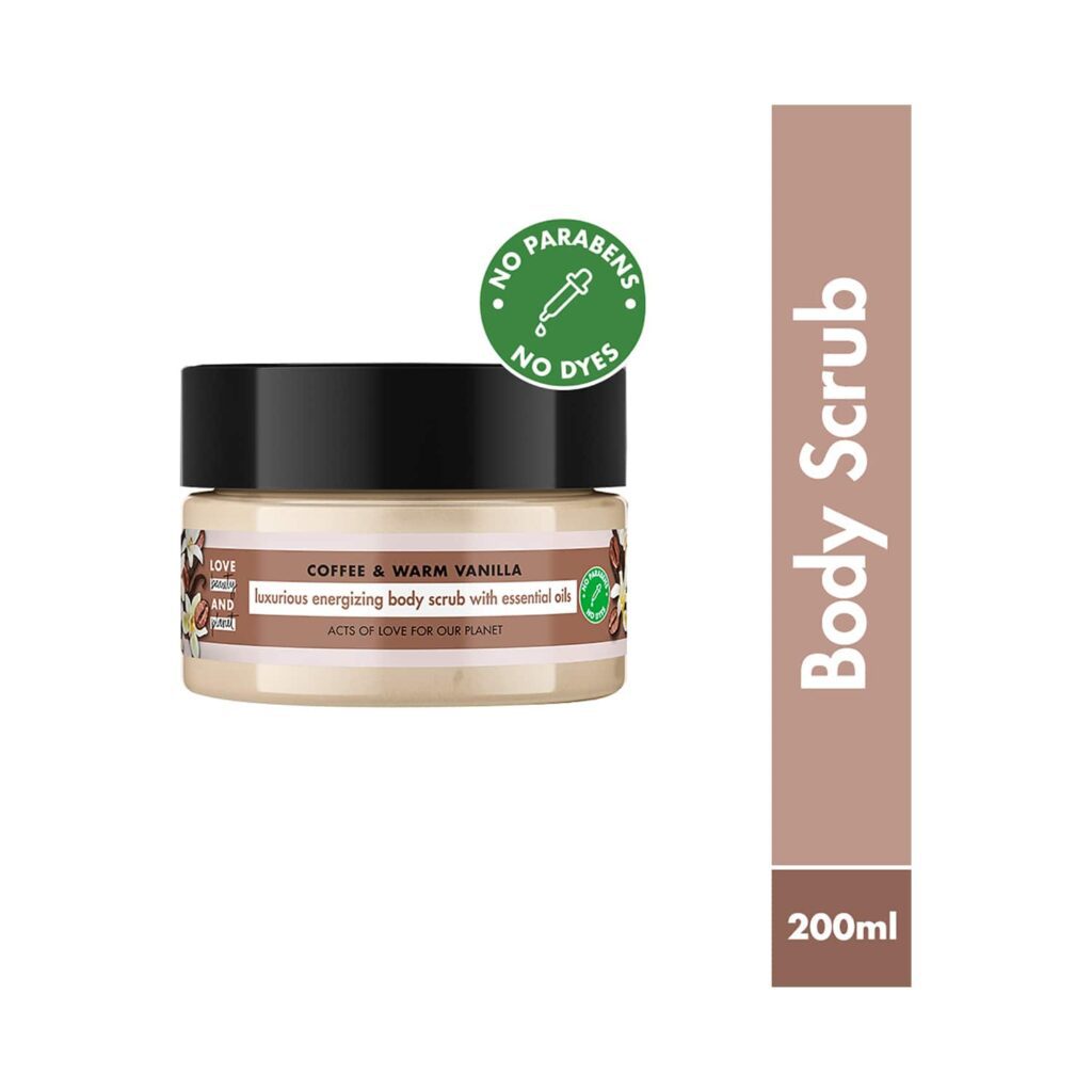 LOVE beauty AND planet Exfoliating Coffee & Warm Vanilla Body Scrub (200ml) - LOVE beauty AND planet