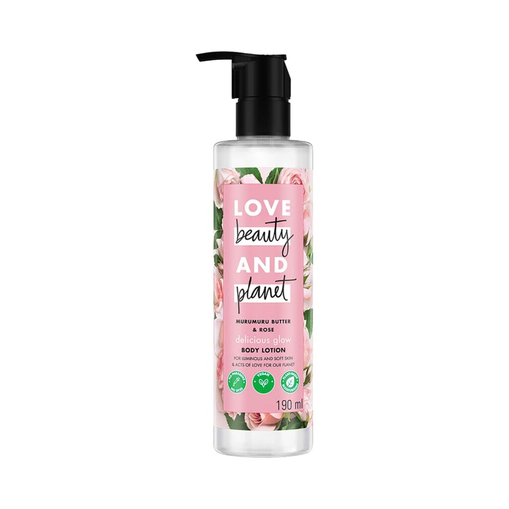 LOVE beauty AND planet Murumuru Butter & Rose Moisturising Body Lotion (190 ml) - LOVE beauty AND planet