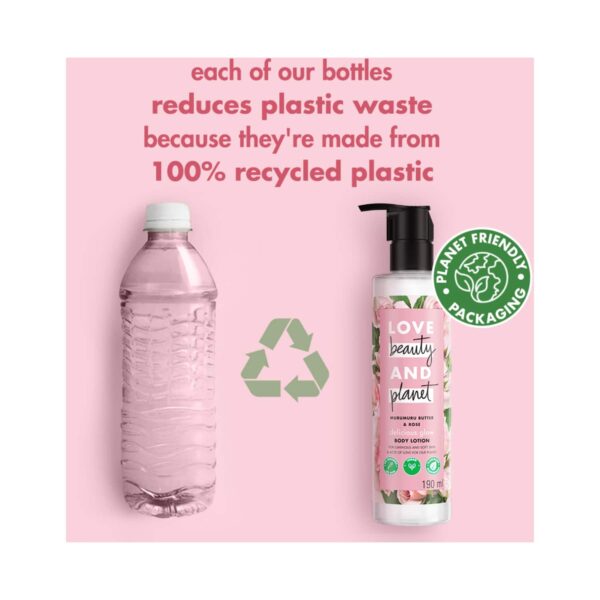 LOVE beauty AND planet Murumuru Butter & Rose Moisturising Body Lotion (190 ml) - LOVE beauty AND planet