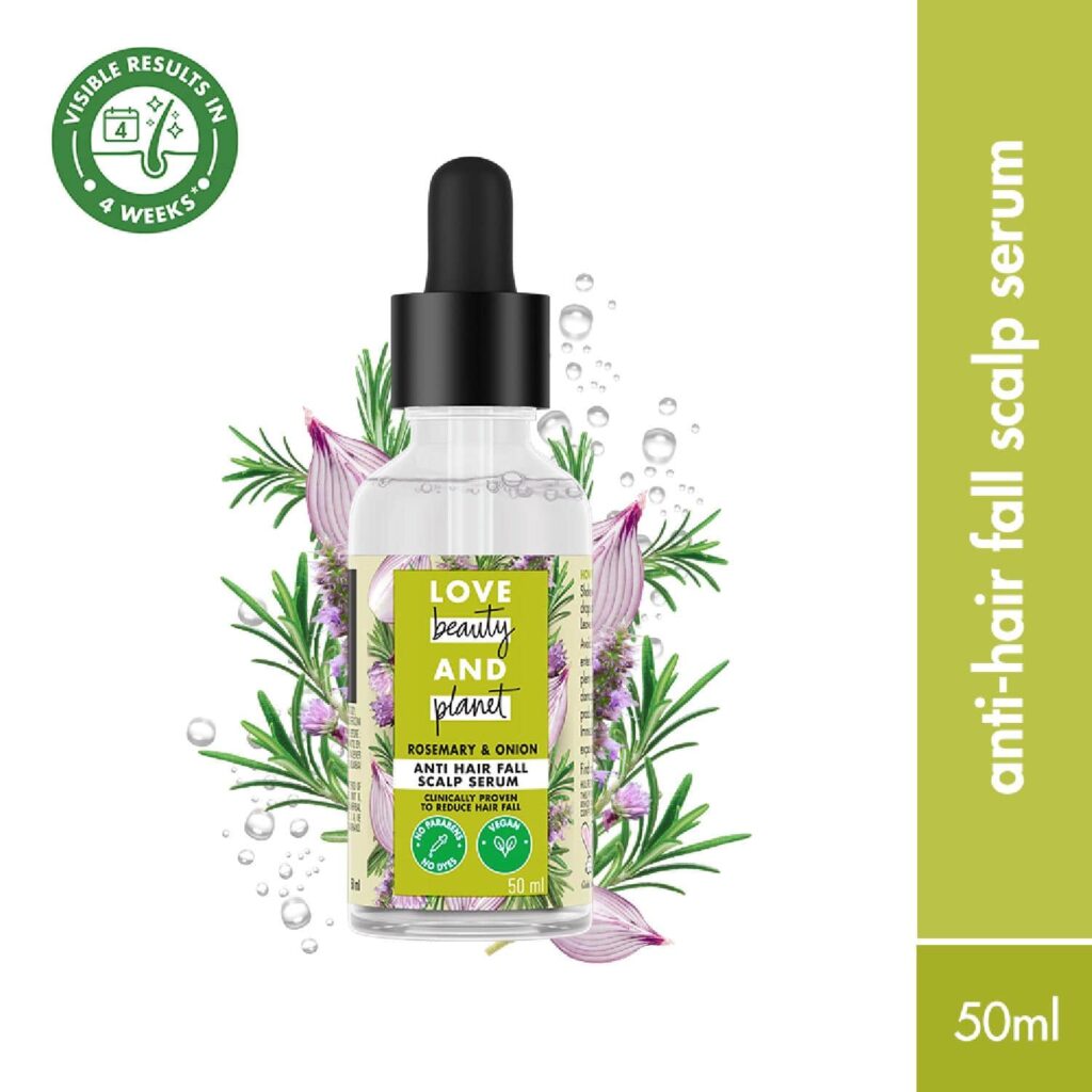 Love Beauty And Planet Onion and Rosemary Anti Hairfall Scalp Serum (50 ml) - LOVE beauty AND planet