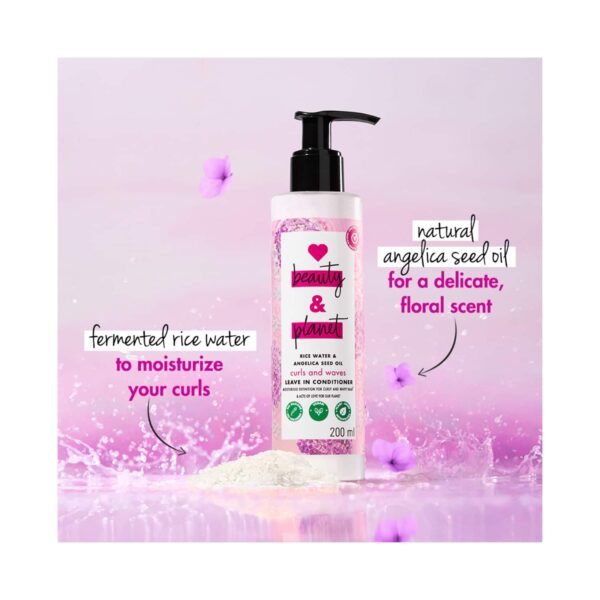 LOVE beauty AND planet Rice Water & Angelica Seed Oil Leave-In Conditioner (200ml) - LOVE beauty AND planet