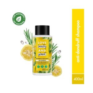 LOVE beauty AND planet Rosemary & Yuzu Lemon Anti Dandruff Shampoo (400 ml) - LOVE beauty AND planet