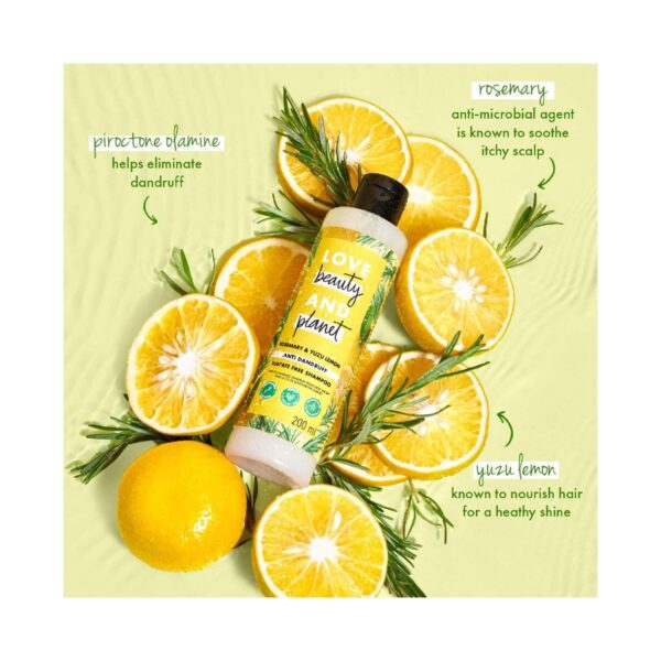 LOVE beauty AND planet Rosemary & Yuzu Lemon Anti Dandruff Shampoo (400 ml) - LOVE beauty AND planet