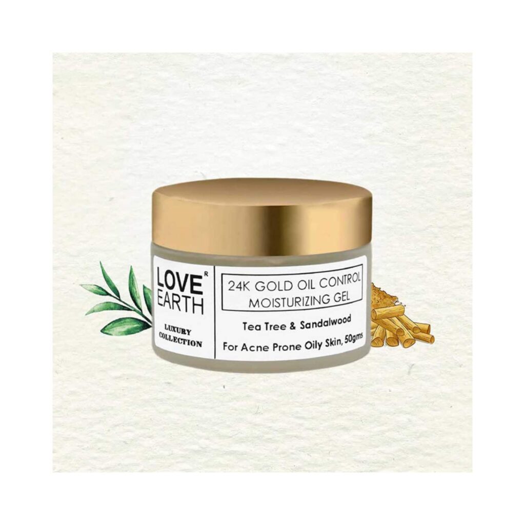Love Earth 24K Gold Oil Control Moisturizing Gel (50g) - Love Earth