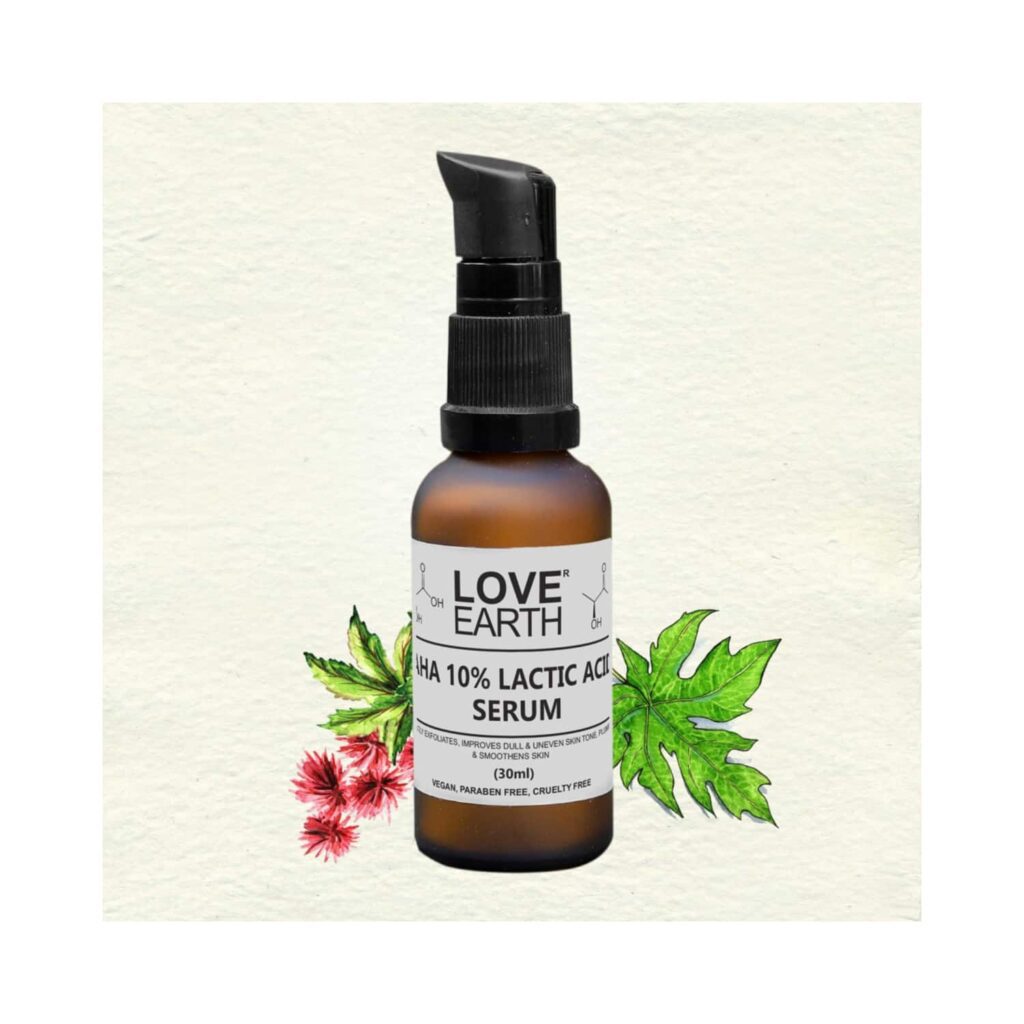Love Earth Aha 10% Lactic Acid Serum (30ml) - Love Earth