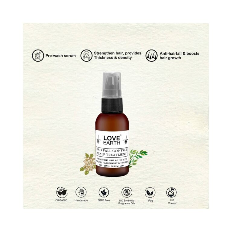 Love Earth Hair Fall Control Scalp Treatment (50ml) - Love Earth