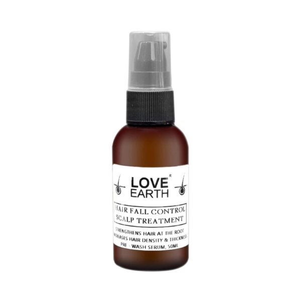 Love Earth Hair Fall Control Scalp Treatment For Hair Growth with Bhringraj & Essential Oils (50ml) - Love Earth