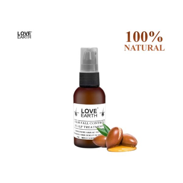 Love Earth Hair Fall Control Scalp Treatment For Hair Growth with Bhringraj & Essential Oils (50ml) - Love Earth