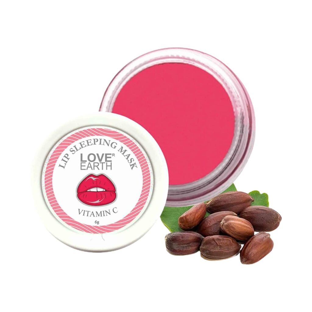 Love Earth Lip Sleeping Mask With Vitamin C & Essential Oils (8g) - Love Earth