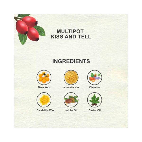 Love Earth Lip Tint & Cheek Tint Multipot - Kiss And Tell (8g) - Love Earth