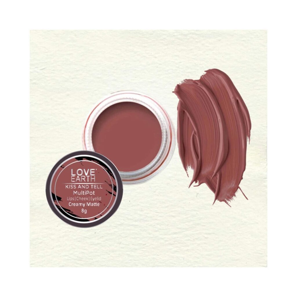 Love Earth Lip Tint & Cheek Tint Multipot - Kiss And Tell (8g) - Love Earth