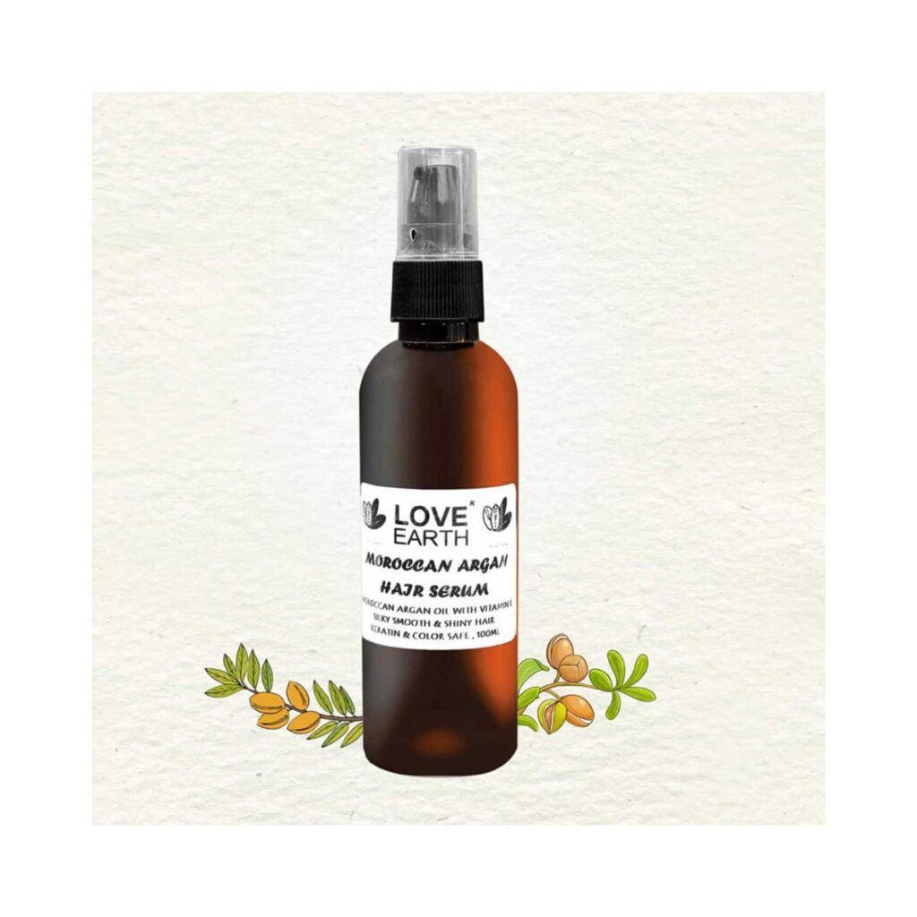 Love Earth Moroccan Argan Hair Serum (100ml) - Love Earth
