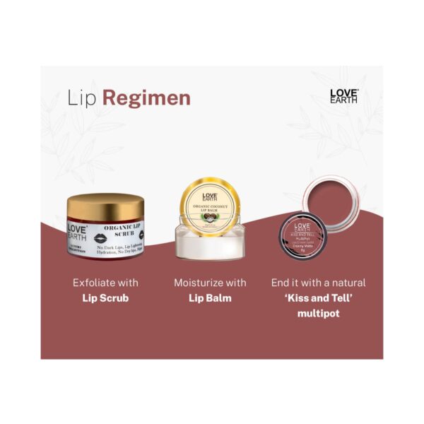 Love Earth Multipot Lips Cheek & Eyelids Tint - Kiss And Tell (8g) - Love Earth