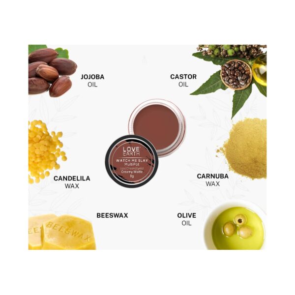 Love Earth Multipot Lips Cheek & Eyelids Tint - Watch Me Slay (8g) - Love Earth