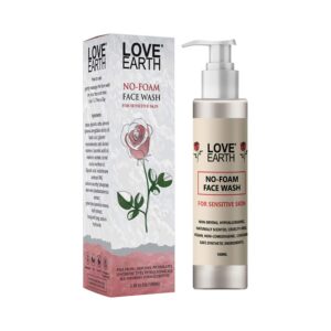 Love Earth No Foam Face Wash For Normal To Sensitive Skin (100ml) - Love Earth