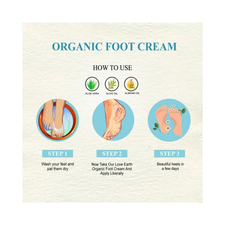 Love Earth Organic Foot Cream (50g) - Love Earth