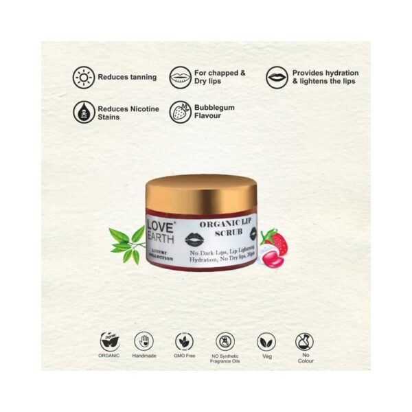 Love Earth Organic Lip Scrub (30g) - Love Earth