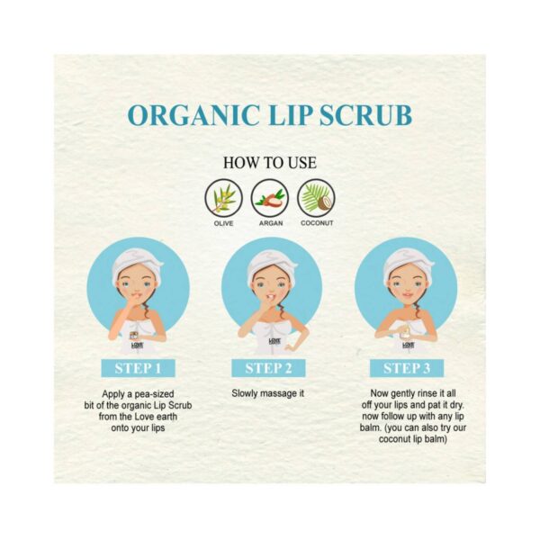 Love Earth Organic Lip Scrub (30g) - Love Earth