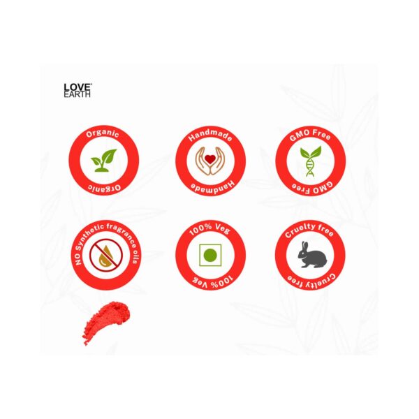 Love Earth Organic Lip Scrub With Shea Butter & Vitamin E For Lip Hydration & Repair (30g) - Love Earth