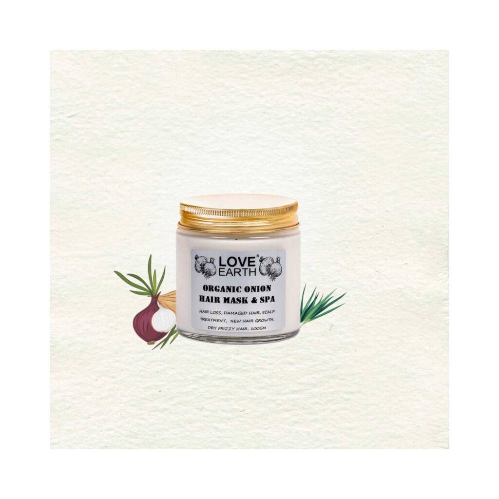 Love Earth Organic Onion Hair Mask And Spa (100g) - Love Earth