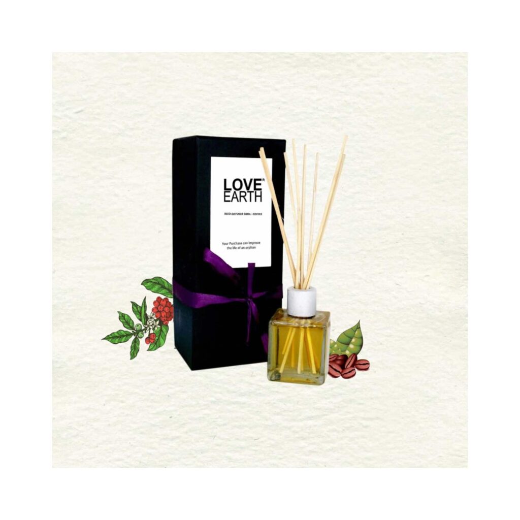 Love Earth Premium Coffee Reed Diffuser (30ml) - Love Earth