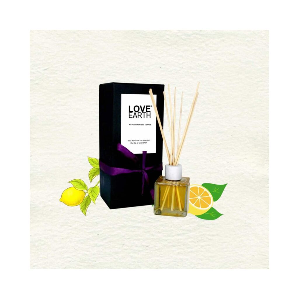Love Earth Premium Lemon Reed Diffuser (30ml) - Love Earth