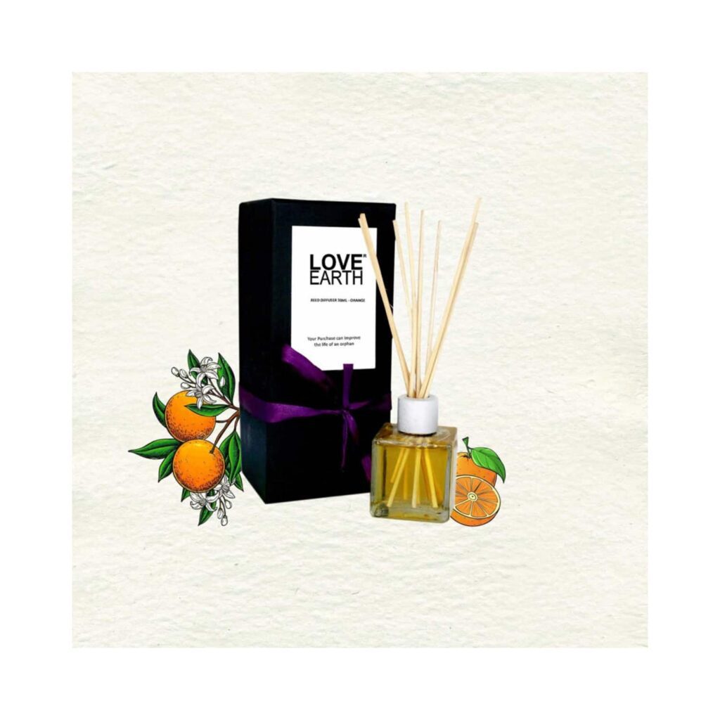 Love Earth Premium Orange Reed Diffuser (30ml) - Love Earth