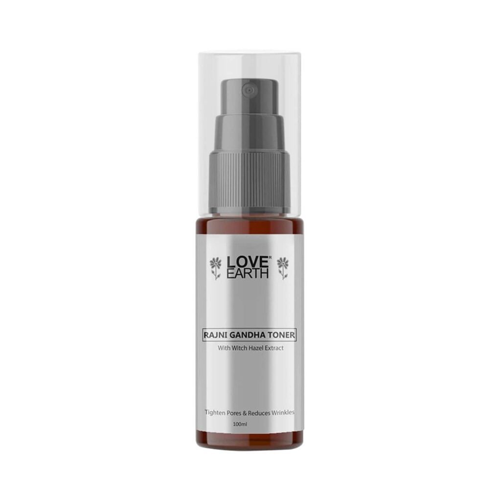 Love Earth Rajnigandha Toner Face Mist With Tuberose Oil & Mulberry Extract (100ml) - Love Earth
